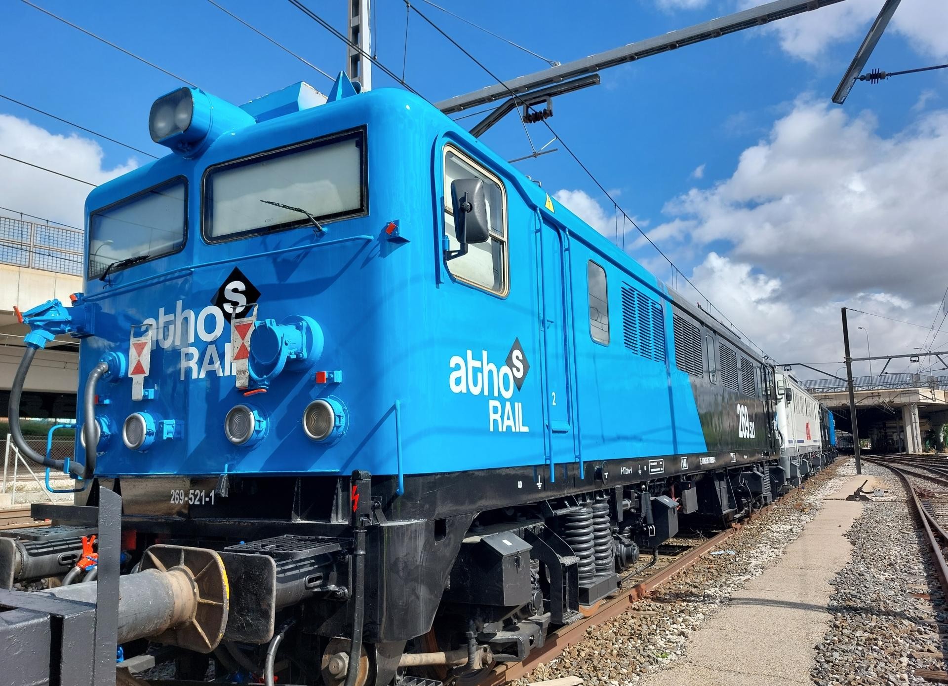 Locomotora serie 269 en los talleres de Siderúrgica Requena